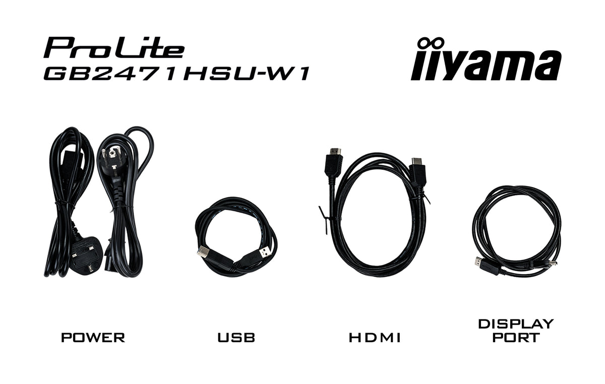 iiyama G-MASTER GB2471HSU-W1 Computerbildschirm 60,5 cm (23.8") 1920 x 1080 Pixel Full HD LED Weiß