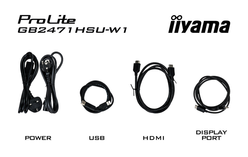 iiyama G-MASTER GB2471HSU-W1 Computerbildschirm 60,5 cm (23.8") 1920 x 1080 Pixel Full HD LED Weiß