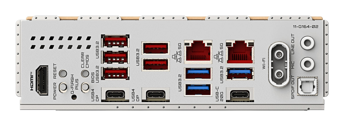 GIGABYTE X870E AERO X3D WOOD Mainboard - Unterstützt AMD Ryzen 9000 CPUs, digitales 16+2+2-Phasen-VRM, bis zu 9000Hz DDR5 (O.C.), 2xPCIe 5.0 + 2xPCIe 4.0, Wi-Fi 7, 5GbE LAN, USB 4