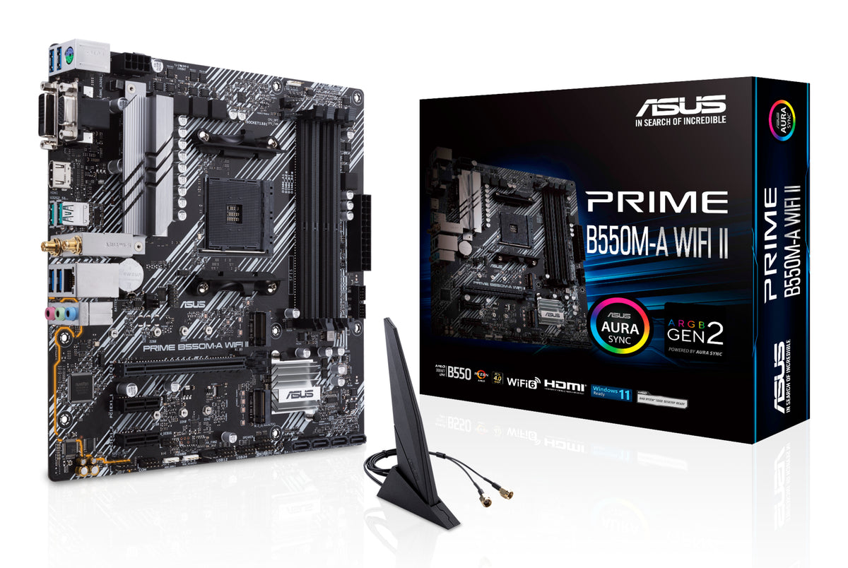 ASUS PRIME B550M-A WIFI II AMD B550 Sockel AM4 micro ATX
