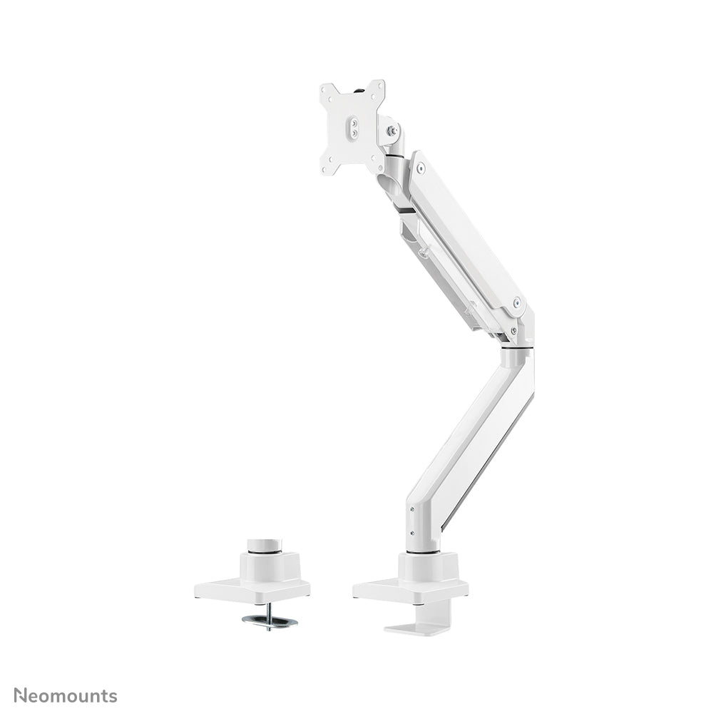 Neomounts NM-D775WHITEPLUS Monitorarm 10-49" - Gasfeder - Topfix - 180°-Stopp