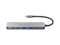Conceptronic DONN33G 6-in-1 USB 3.2 Gen 1 Dockingstation, HDMI, USB-A 5Gbps x 2, USB-C 5Gbps x 2, 100W USB PD