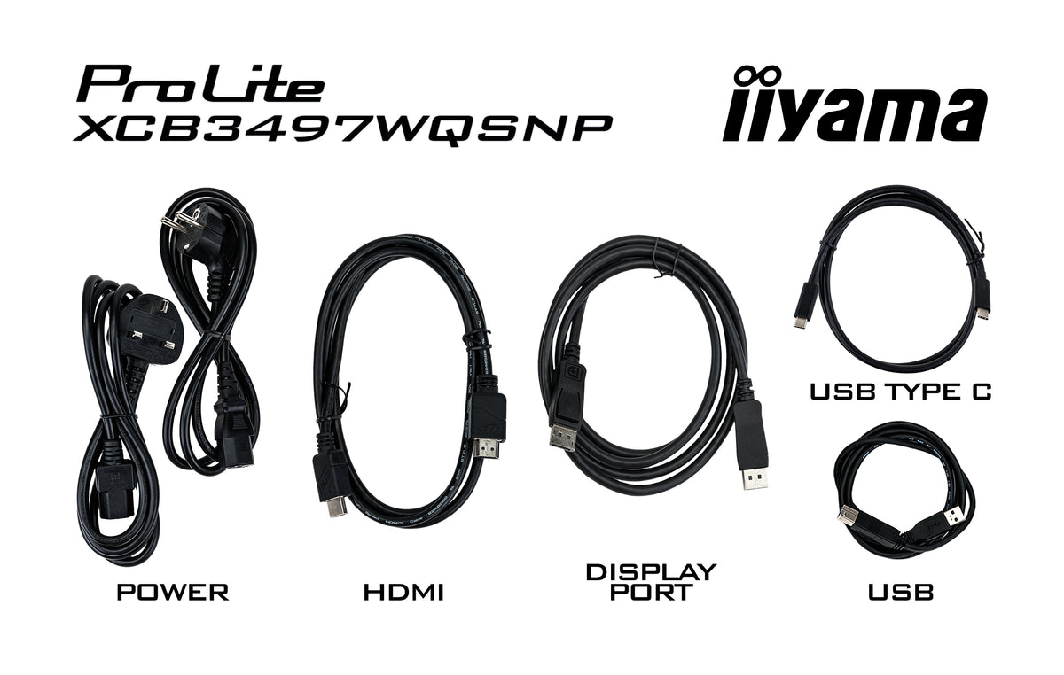 iiyama ProLite XCB3497WQSNP-B1 Computerbildschirm 86,4 cm (34") 3440 x 1440 Pixel UltraWide Quad HD LED Schwarz