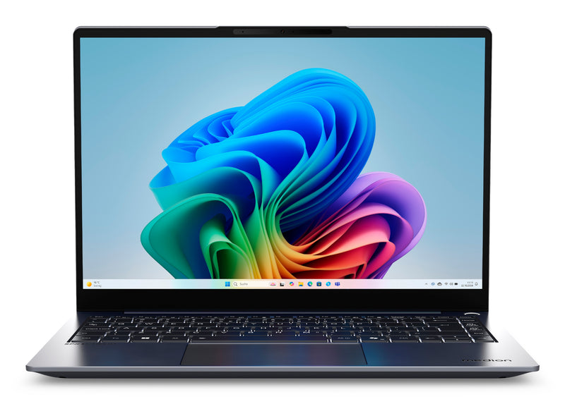 MEDION SPRCHRGD 14 S2 Copilot+ PC Intel Core Ultra 5 228V Laptop 35,6 cm (14") WQXGA+ 32 GB LPDDR5x-SDRAM 512 GB SSD Wi-Fi 7 (802.11be) Windows 11 Home Schwarz