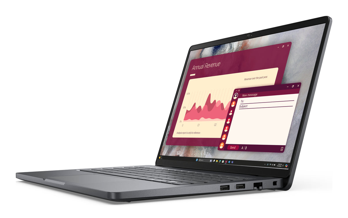 DELL Pro 14 PC14250 Intel Core 5 120U Laptop 35,6 cm (14") Full HD+ 16 GB DDR5-SDRAM 512 GB SSD Wi-Fi 6E (802.11ax) Windows 11 Pro Deutsch Schwarz