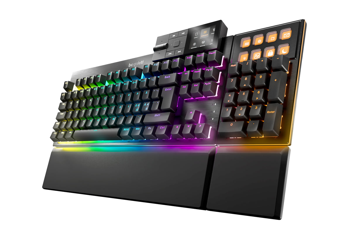 be quiet! Dark Mount Silent Tactile DE ISO Tastatur Gaming USB QWERTZ Deutsch Schwarz