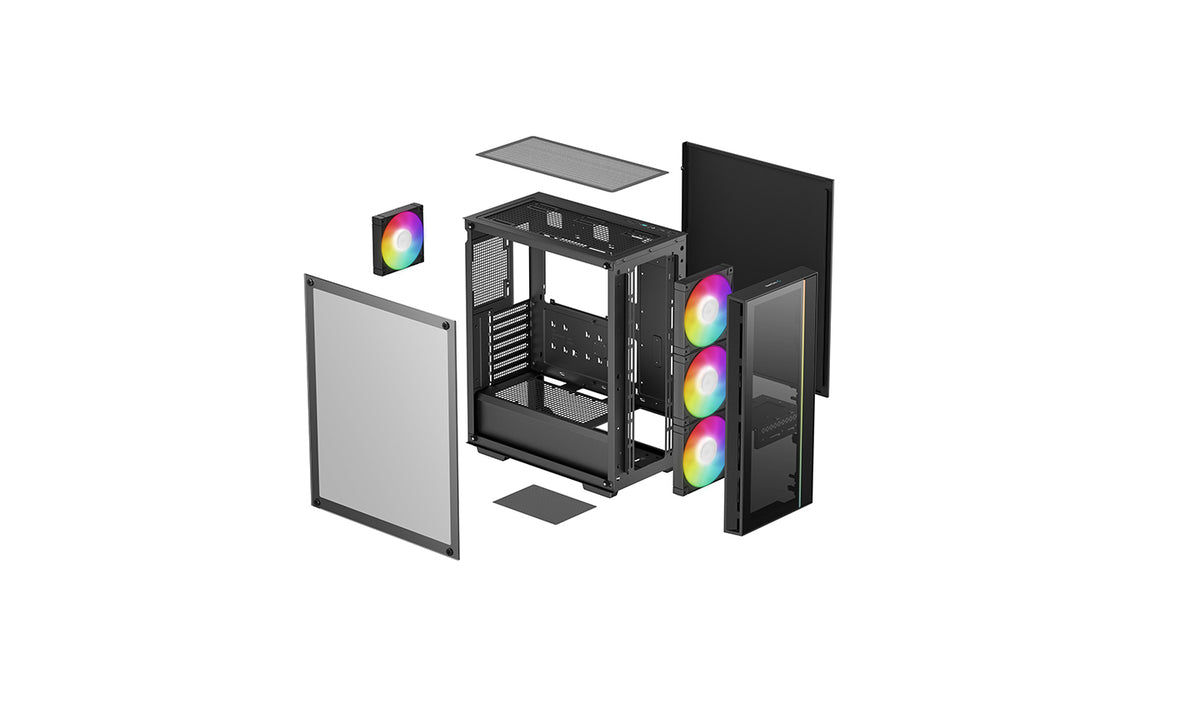 DeepCool MATREXX55 V4 C Midi Tower Schwarz