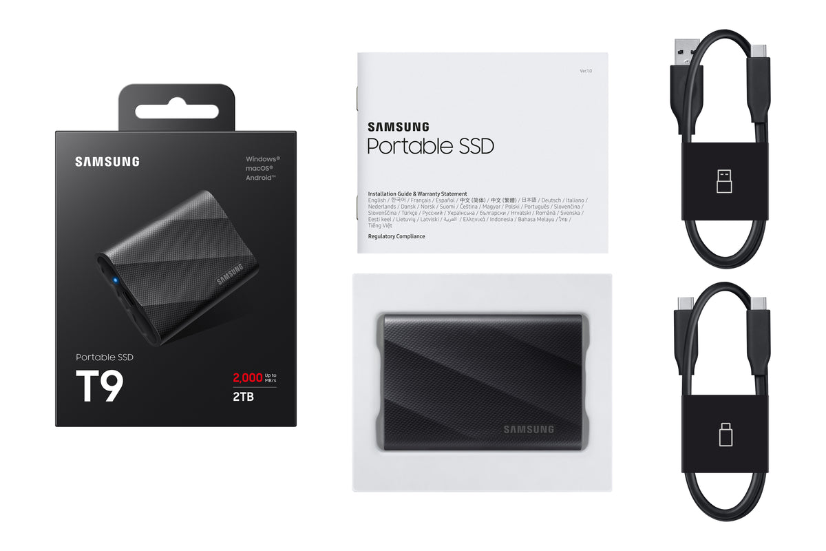 Samsung MU-PG2T0B 2 TB USB Typ-C USB 3.2 Gen 2x2 Schwarz
