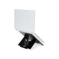 R-Go Tools Laptopständer R-Go Riser Flexible, ergonomisch, faltbarer und einstellbarer Laptopständer, Schwarz