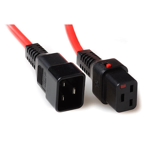 ACT AK5202 Stromkabel Schwarz, Rot 1 m IEC C20 IEC C19