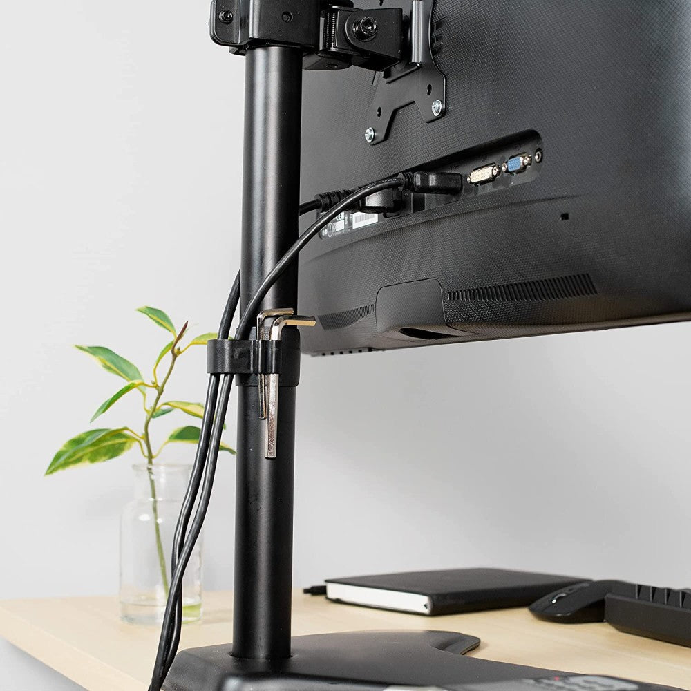 Techly ICA-LCD 2500 Flachbildschirm-Tischhalterung 68,6 cm (27") Tisch/Bank Schwarz