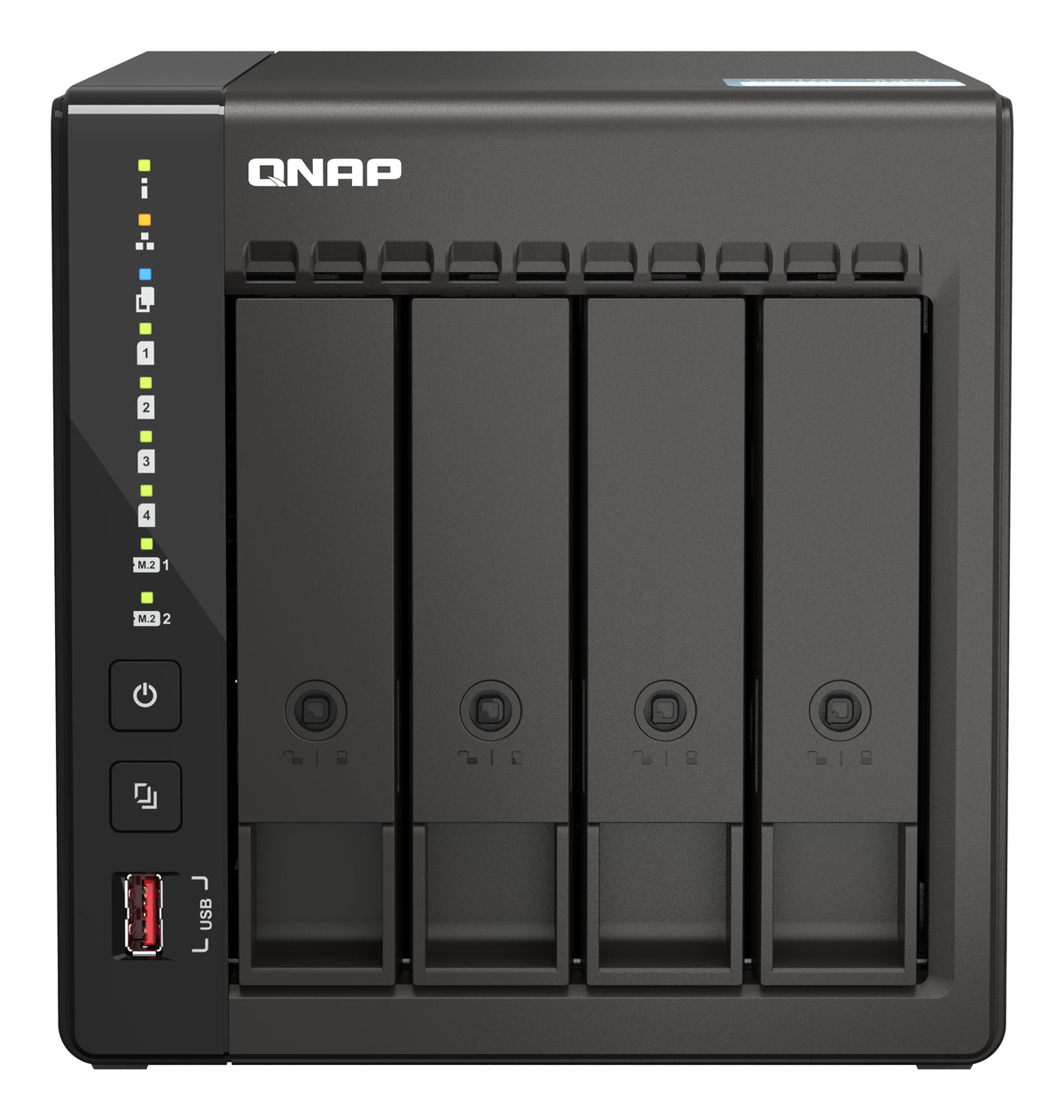 QNAP TS-453E NAS Tower Intel® Celeron® J6412 8 GB 0 TB QNAP QTS Schwarz