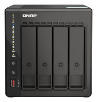 QNAP TS-453E NAS Tower Intel® Celeron® J6412 8 GB 0 TB QNAP QTS Schwarz
