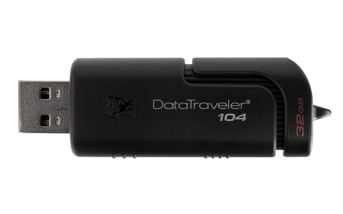 Kingston Technology DataTraveler 104 USB-Stick 32 GB USB Typ-A 2.0 Schwarz