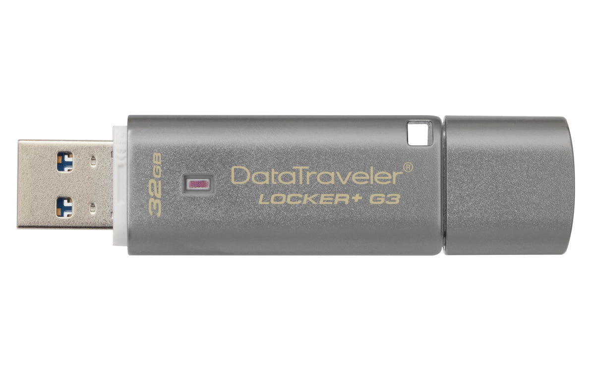 Kingston Technology DataTraveler Locker+ G3 32GB USB-Stick USB Typ-A 3.2 Gen 1 (3.1 Gen 1) Silber