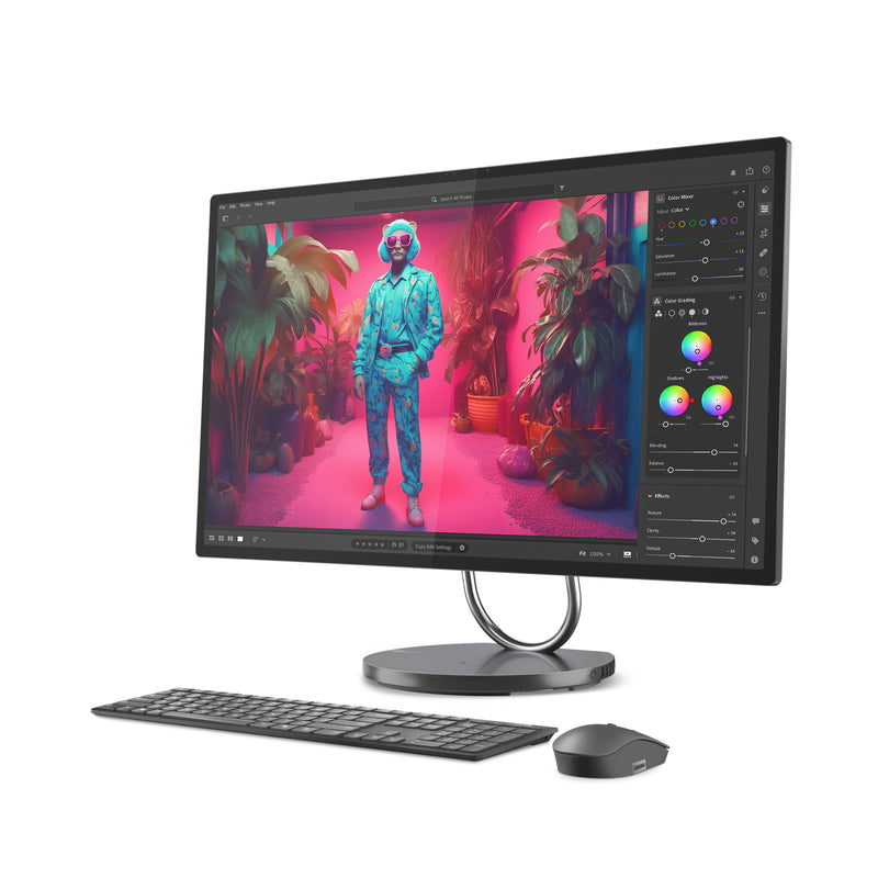 Lenovo Yoga AIO 32ILL10 Intel Core Ultra 7 258V 80 cm (31.5") 3840 x 2160 Pixel All-in-One-PC 32 GB LPDDR5x-SDRAM 1 TB SSD NVIDIA GeForce RTX 4050 Windows 11 Pro Wi-Fi 7 (802.11be) Grau