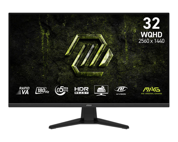 MSI MAG 325QFDE E18V Computer Monitor 80 cm (31.5") 2560 x 1440 Pixels Wide Quad HD LED Black