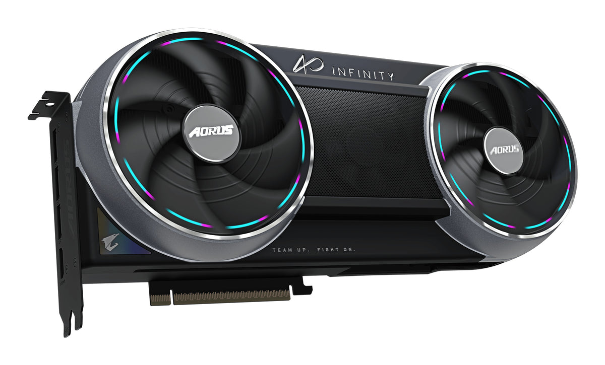 GIGABYTE AORUS GeForce RTX 5090 INFINITY 32G Grafikkarte – 32GB GDDR7, 512-bit, PCI-E 5.0, 2730 MHz Kern­takt, 3 × DP 2.1b, 1 × HDMI 2.1b, DLSS 4, GV-N5090AORUS IF-32GD