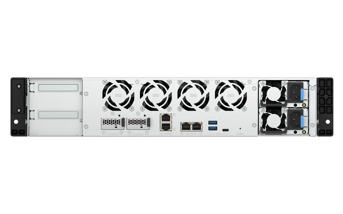 QNAP TS-H1073BXEU-RP NAS Rack (2U) Ryzen Embedded V1780B 8 GB DDR4 QNAP QTS Schwarz