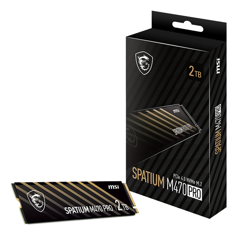 MSI SPATIUM M470 PRO PCIe 4.0 NVMe M.2 2 TB PCI Express 4.0 3D NAND