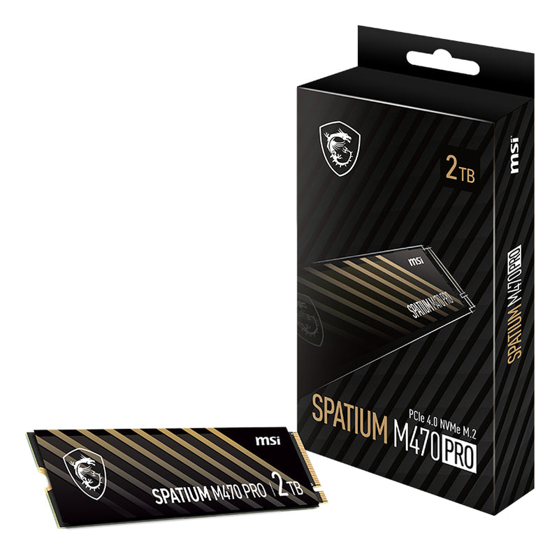 MSI SPATIUM M470 PRO PCIe 4.0 NVMe M.2 2 TB PCI Express 4.0 3D NAND