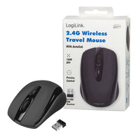 LogiLink ID0031 Souris Ambidextre Universelle Sans Fil Optique RF 1600 DPI