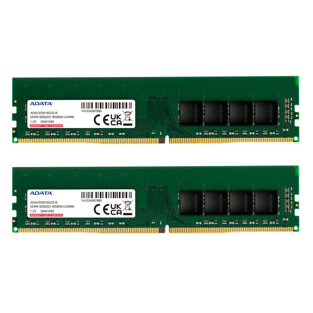 ADATA AD4U320016G22-DTGN Speichermodul 32 GB 2 x 16 GB DDR4 288-pin DIMM