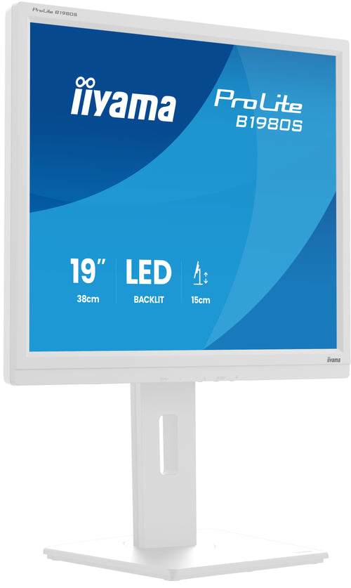 iiyama ProLite B1980S-W1 Computerbildschirm 48,3 cm (19") 1280 x 1024 Pixel SVGA LED Weiß