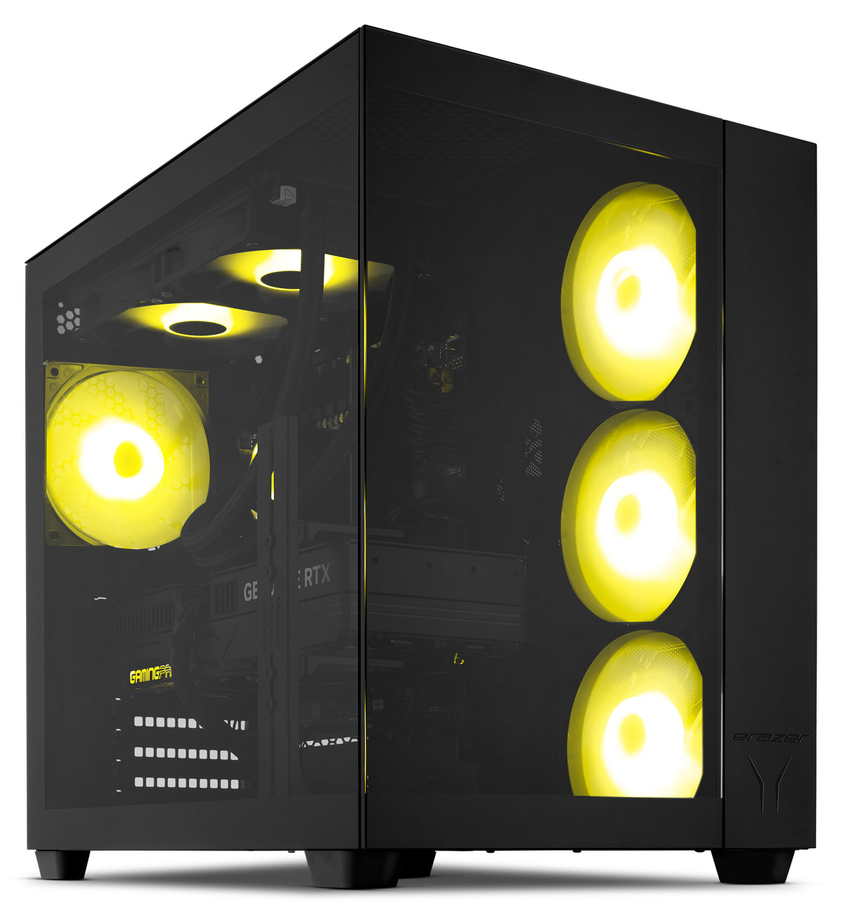 ERAZER Tank X15 (MD 340128) AMD Ryzen™ 7 7800X3D 32 GB DDR5-SDRAM 1 TB SSD NVIDIA GeForce RTX 5060 Ti Windows 11 Home Tower PC Schwarz