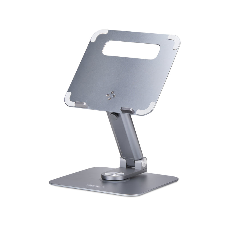 StarTech.com Ergonomischer Höhenverstellbarer Laptopständer, Dreh-Neigbarer Computerständer, Tragbare Laptophalterung-Notebookständer, bis 5kg, Aluminium Konstruktion