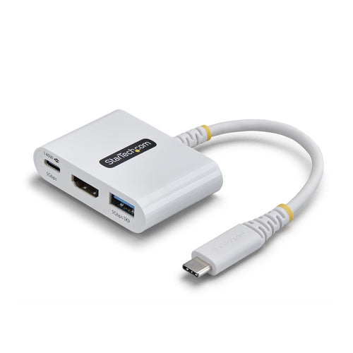 StarTech.com USB-C zu HDMI Multiport Adapter mit 140W PD Ladeleistung, 4K 60Hz HDMI, USB 5Gbps Hub, Mini Dock für MacBook / Dell / Thinkpad / HP / iPad / Tablets