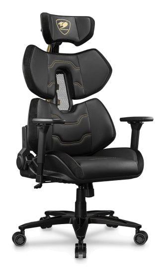 COUGAR Terminator Elite Gold PC-Gamingstuhl Gepolsterter Sitz Schwarz, Gold