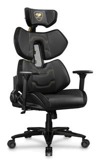 COUGAR Terminator Elite Gold PC-Gamingstuhl Gepolsterter Sitz Schwarz, Gold