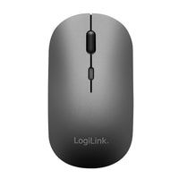 LogiLink ID0215 Tastatur Maus enthalten Heimbüro Bluetooth QWERTZ Deutsch Anthrazit, Grau