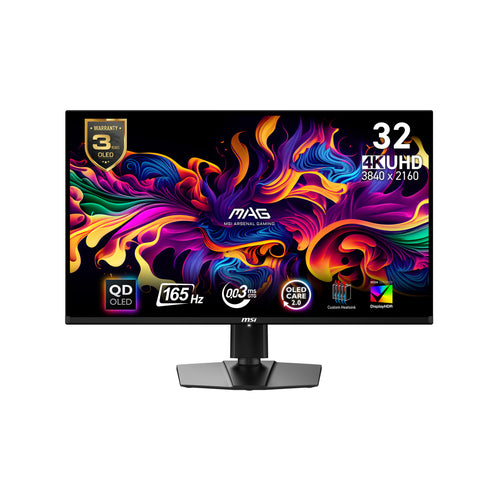 MSI MAG 321UPDE QD-OLED Computerbildschirm 80 cm (31.5") 3840 x 2160 Pixel 4K Ultra HD Schwarz