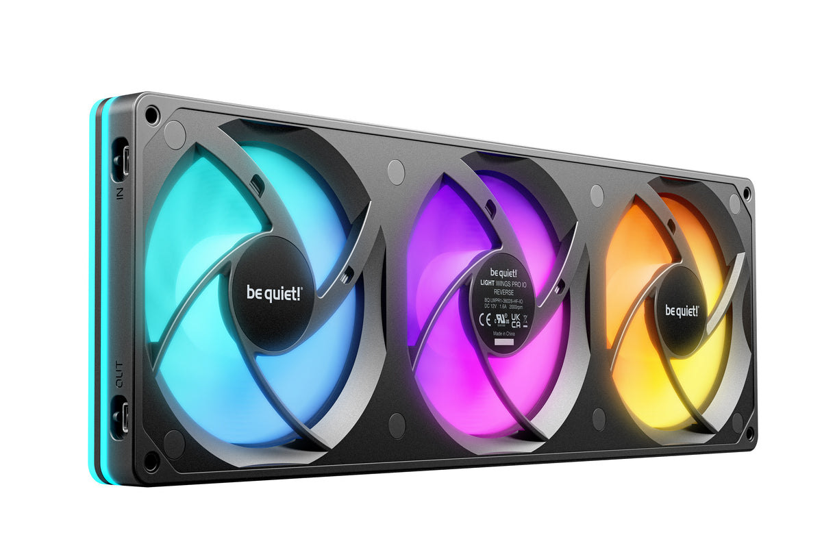 be quiet! Light Wings Pro IO 360mm Reverse Schwarz