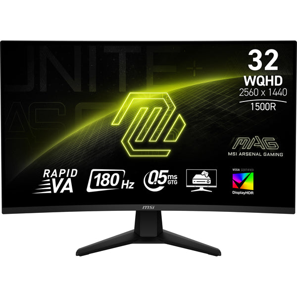 MSI MAG 32CQ6F Écran d'ordinateur 80 cm (31.5") 2560 x 1440 pixels Wide Quad HD Noir
