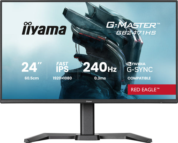 Monitor per computer iiyama G-MASTER GB2471HS-B1 60,5 cm (23,8") 1920 x 1080 Pixel Full HD Nero