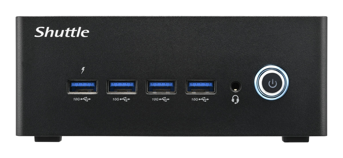 Shuttle XPC nano Nano PC NA20H7,AMD Ryzen™ AI 7 Pro 350 APU, Radeon 860M, 2xHDMI, 2xUSB-C 4.0(DP), 2x2.5Gbit LAN, incl. VESA, 24/7 permanent gebruik