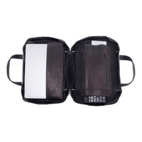 R-Go Tools Laptoptasche R-Go Viva, Vollnarbenleder, mit integriertem Laptop-Ständer, Schulterriemen, 15,6-Zoll, Schwarz