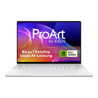 ASUS ProArt P16 H7607BA-SE400X NVIDIA RTX Spark N1X Laptop 40,6 cm (16") Touchscreen WQUXGA 64 GB LPDDR5x-SDRAM 1 TB SSD Wi-Fi 7 (802.11be) Windows 11 Pro Weiß QWERTZ Deutsch