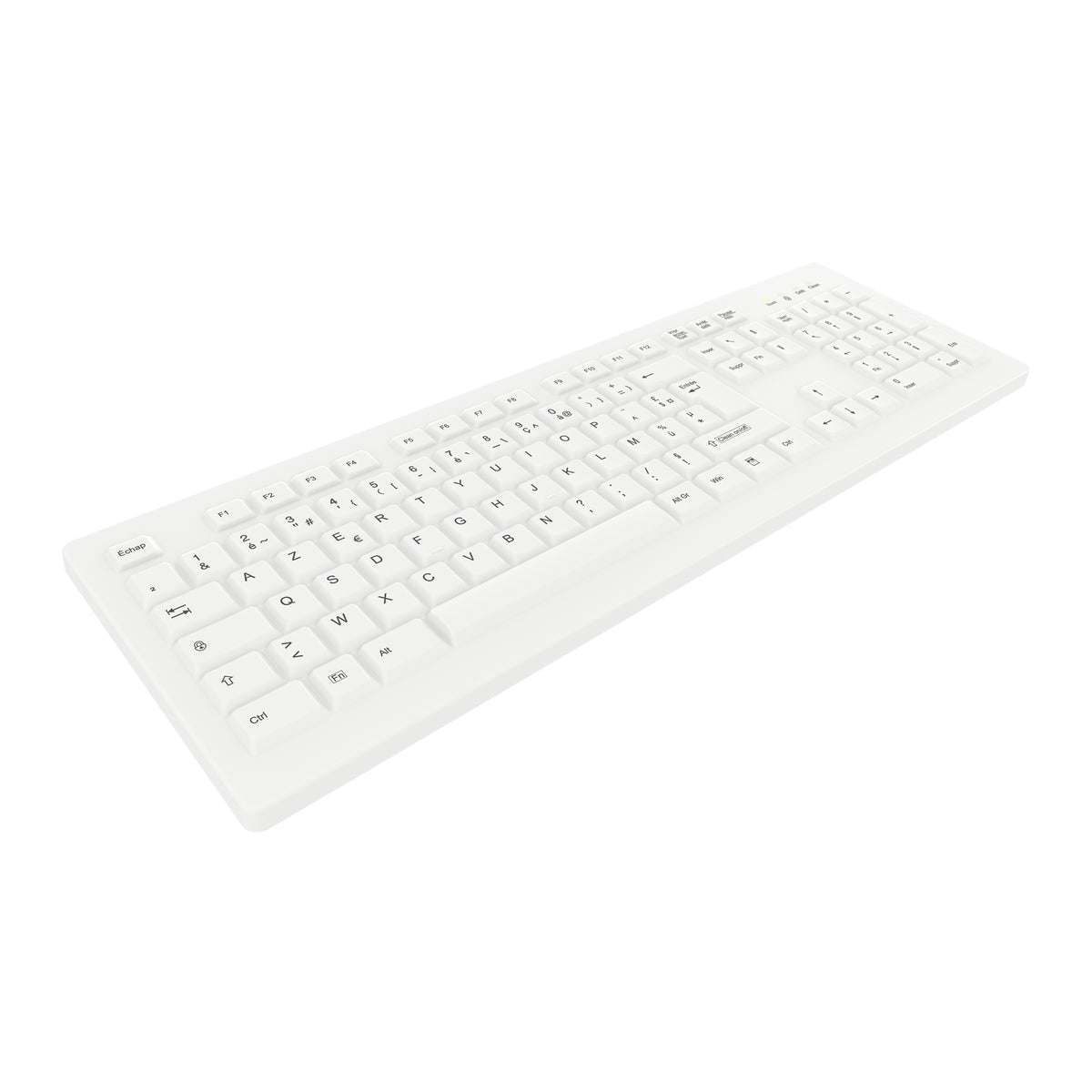 Contour Design Active Key AK-C8100F-FU1-W/FR Tastatur Medizinisch RF Wireless AZERTY Französisch Weiß