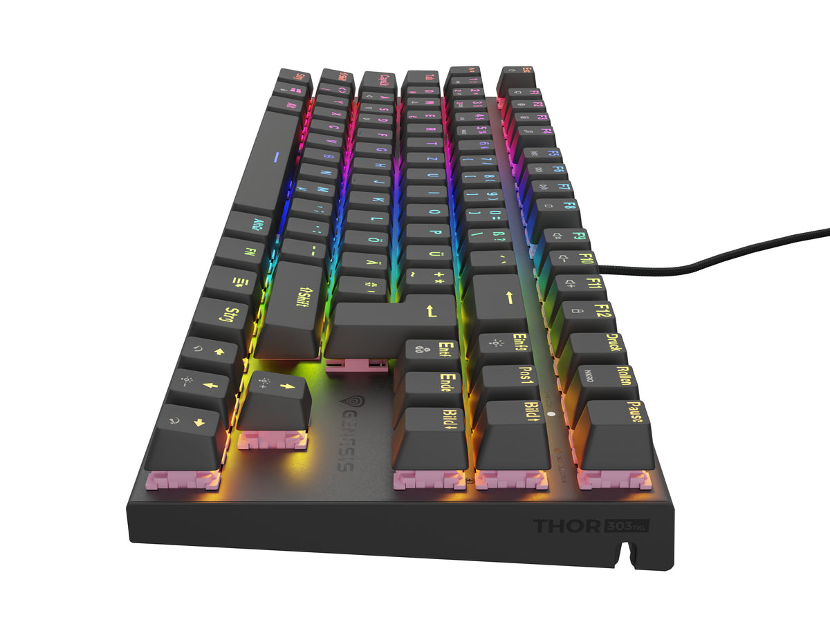 GENESIS NKG-1886 Tastatur Gaming USB QWERTZ Deutsch Schwarz