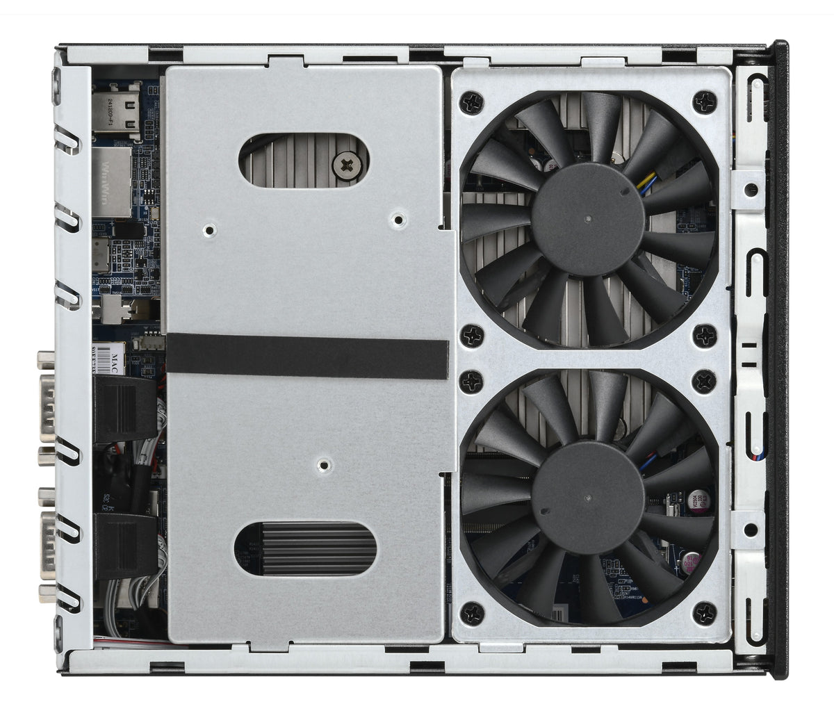 Shuttle Slim PC DB860 , S1851, 2x HDMI, 1x DP, 1x USB-C (DP), 1x 2.5", 1x M.2, 2x LAN (Intel 1G + 2.5G), 2x COM, 24/7 Dauerbetrieb, inkl. VESA