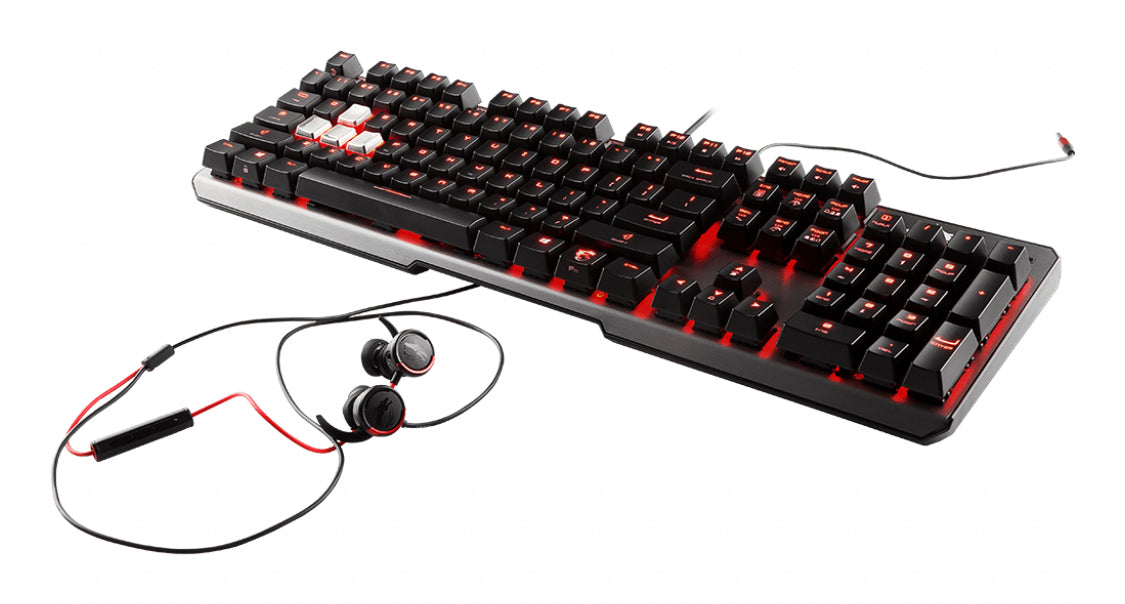 MSI Vigor GK60 Tastatur Gaming USB QWERTZ Deutsch Schwarz