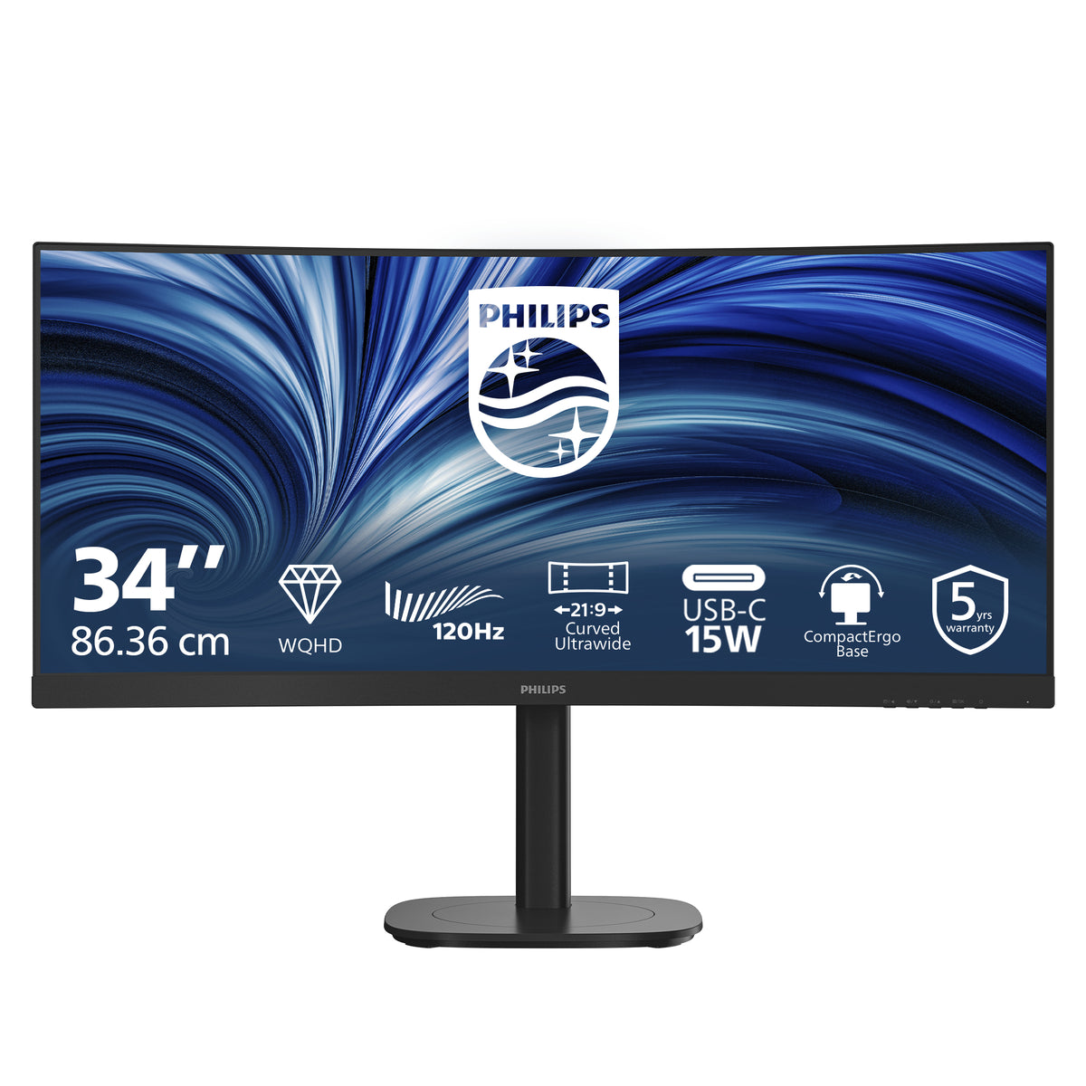 Philips 34B2N3500C/00 Computerbildschirm 86,4 cm (34") 3440 x 1440 Pixel