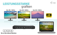 i-tec USB-C Triple Display Docking Station Gen 2 + Power Delivery 100W