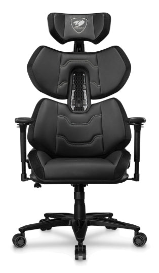 COUGAR Terminator Elite PC-Gamingstuhl Gepolsterter Sitz Schwarz, Silber