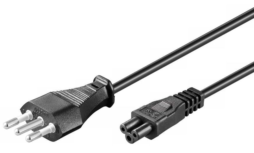 Microconnect PE100830 Stromkabel Schwarz 3 m Netzstecker Typ L C5-Koppler