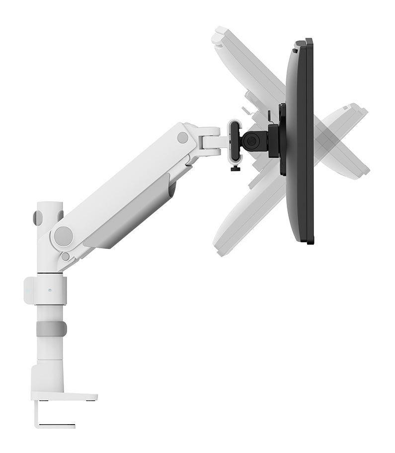 Neomounts DS65S-950WH2 Monitorarm 24-34" - Gasfeder - Topfix - mehrfach verstellbar - 180°-Stopp